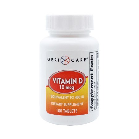 Geri-Care - Vitamin Supplement Vitamin D-3 400 IU Strength Tablet 100 per Bottle - 60-874-01