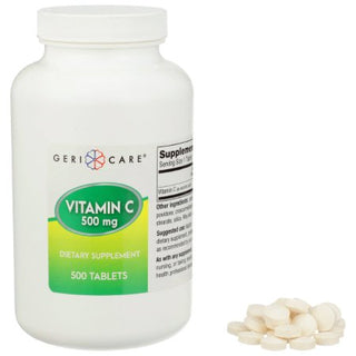 Geri-Care - Vitamin C Supplement Ascorbic Acid 500 mg Strength Tablet 500 per Bottle - 841-50-GCP