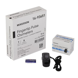 McKesson - Fingertip Pulse Oximeter Battery Operated Without Alarm - 16-93651