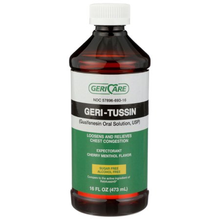 Geri-Care - Cold and Cough Relief 100 mg / 5 mL Strength Liquid 16 oz. - QROB-16-GCP