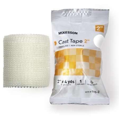 McKesson - Cast Tape 2 Inch X 12 Foot Fiberglass White - 115-2