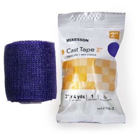 McKesson - Cast Tape 2 Inch X 12 Foot Fiberglass Purple - 115-2U