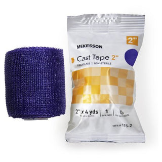 McKesson - Cast Tape 2 Inch X 12 Foot Fiberglass Purple - 115-2U