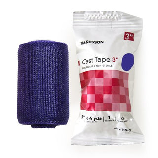 McKesson - Cast Tape 3 Inch X 12 Foot Fiberglass Purple - 115-3U