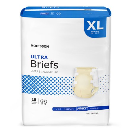 McKesson Ultra - Unisex Adult Incontinence Brief X-Large Disposable Heavy Absorbency - BRULXL