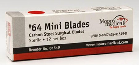 McKesson - Surgical Blade Carbon Steel No. 62 Sterile Disposable Individually Wrapped - MMC#62