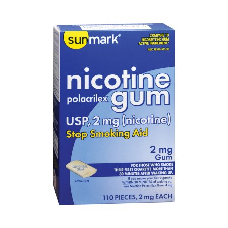 sunmark - Stop Smoking Aid 2 mg Strength Gum - 49348057336