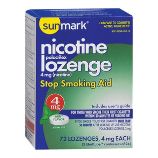 sunmark - Stop Smoking Aid 4 mg Strength Lozenge - 49348085316