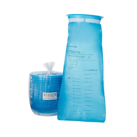 McKesson - Emesis Bag 40 oz. Blue - 16-EB40FLOZ