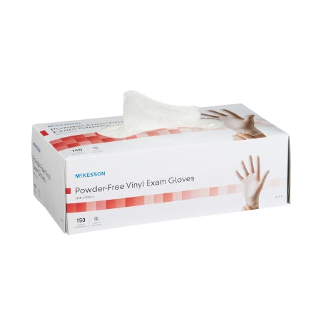 McKesson - Exam Glove X-Small NonSterile Vinyl Standard Cuff Length Smooth Clear Not Chemo Approved - 14-132