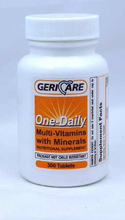 Geri-Care - Multivitamin Supplement Vitamin A / Ascorbic Acid 5000 IU - 50 mg Strength Tablet 300 per Bottle - 531-30