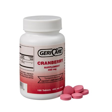 Geri-Care - Dietary Supplement Cranberry Extract 450 mg Strength Tablet 100 per Bottle - 845-01