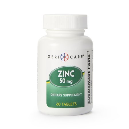 Geri-Care - Mineral Supplement Zinc Sulfate 50 mg Strength Tablet 60 per Bottle - 865-06