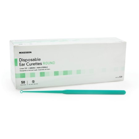 McKesson - Ear Curette Handle with Grooves 4 mm Tip Round Tip - 530