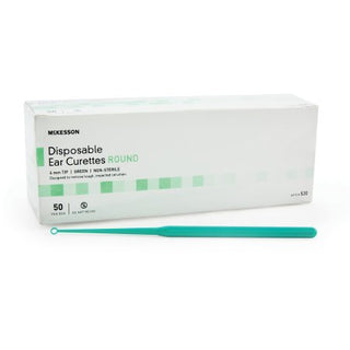 McKesson - Ear Curette Handle with Grooves 4 mm Tip Round Tip - 530