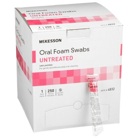 McKesson - Oral Swabstick Foam Tip Untreated - 4832
