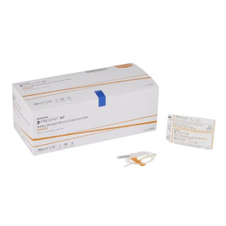 McKesson Prevent - Blood Collection Set 25 Gauge 3/4 Inch Needle Length Safety Needle 12 Inch Tubing Sterile - 2195
