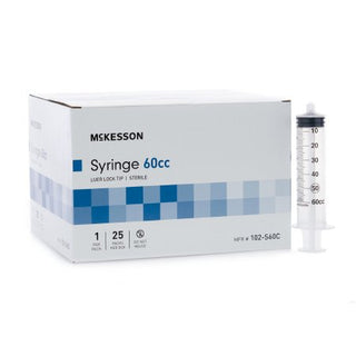 McKesson - General Purpose Syringe 60 mL Blister Pack Luer Lock Tip Without Safety - 102-S60C