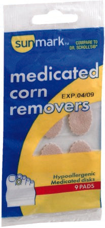 sunmark - Corn Remover Medicated Disc 9 per Pack - 01093904333