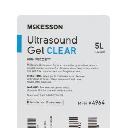 Mckesson Ultrasound Gel  High Viscosity 5 Liter Jug NonSterile - 4964