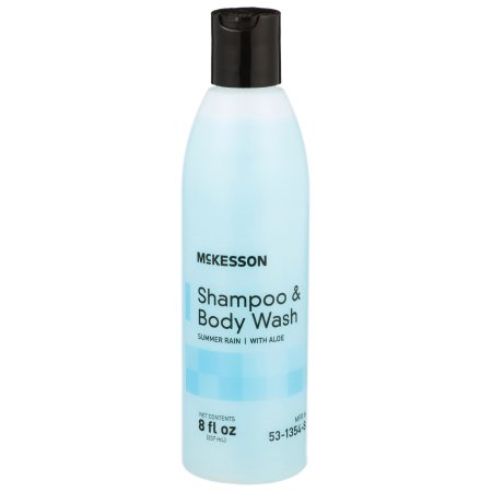 McKesson - Shampoo and Body Wash 8 oz. Flip Top Bottle Summer Rain Scent - 53-1354-8