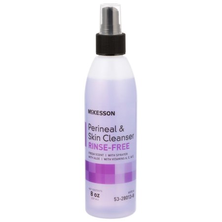 McKesson - Rinse-Free Perineal Wash Liquid 8 oz. Pump Bottle Fresh Scent - 53-28013-8