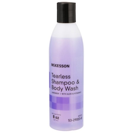 McKesson - Tearless Shampoo and Body Wash 8 oz. Flip Top Bottle Lavender Scent - 53-29003-8