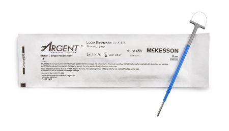 McKesson Argent - LEEP/LLETZ Electrode Tungsten Wire Loop Tip Disposable Sterile - 458