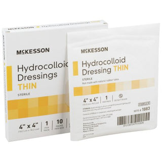 McKesson - Hydrocolloid Dressing 4 X 4 Inch Square Sterile - 1883
