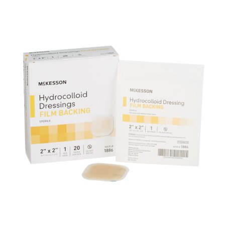 McKesson - Hydrocolloid Dressing 2 X 2 Inch Square Sterile - 1886