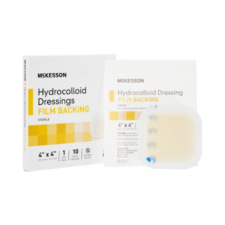 McKesson - Hydrocolloid Dressing 4 X 4 Inch Square Sterile - 1887