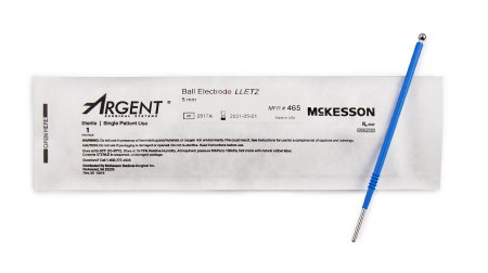 McKesson Argent - LEEP/LLETZ Electrode Tungsten Wire Extended Ball Tip Disposable Sterile - 465