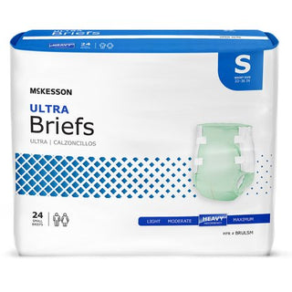 McKesson Ultra - Unisex Adult Incontinence Brief Small Disposable Heavy Absorbency - BRULSM