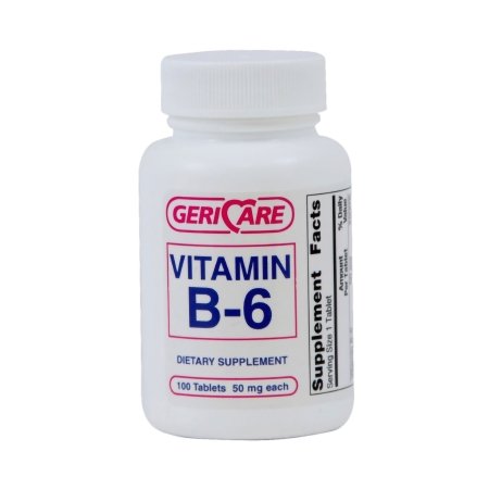 Geri-Care - Vitamin Supplement Vitamin B6 50 mg Strength Tablet 100 per Bottle - 853-01-GCP