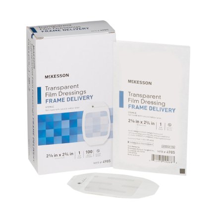 McKesson - Transparent Film Dressing Octagon 2-3/8 X 2-3/4 Inch Frame Style Delivery Without Label Sterile - 4985