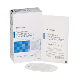 McKesson - Transparent Film Dressing Octagon 2-3/8 X 2-3/4 Inch Frame Style Delivery Without Label Sterile - 4985