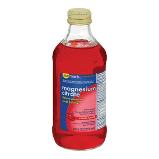 sunmark - Laxative Cherry Flavor Oral Solution 10 oz. Magnesium Citrate - 49348050449