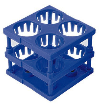 McKesson - Tube Cube Rack 4 Place 26 to 30 mm Tube Size Blue 3 X 3 X 3 Inch - 3097