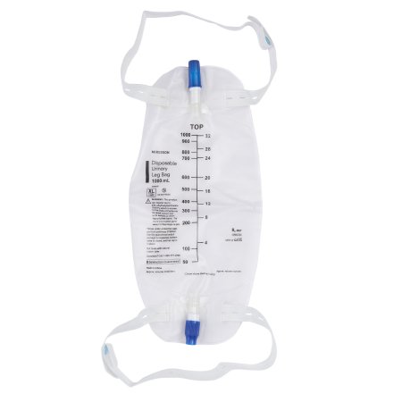 McKesson - Urinary Leg Bag Anti-Reflux Valve Sterile 1000 mL Vinyl - 4605