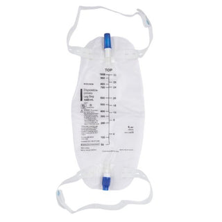 McKesson - Urinary Leg Bag Anti-Reflux Valve Sterile 1000 mL Vinyl - 4605
