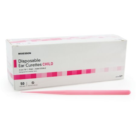 McKesson - Ear Curette Handle with Grooves 3 mm Tip Round Tip - 529