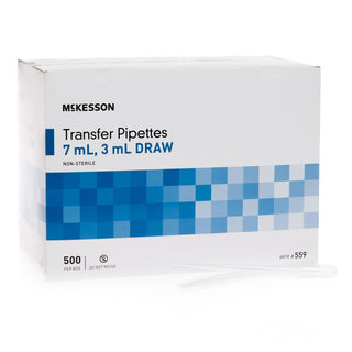 Mckesson Transfer Pipette  7.5 mL 0.5 to 3 mL Graduation Increments NonSterile - 559