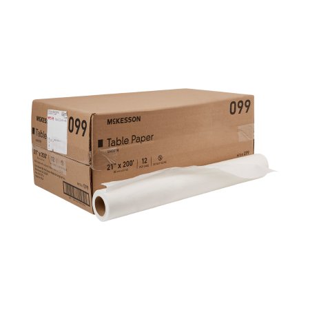 McKesson - Table Paper 21 Inch Width White Smooth - 099