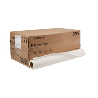 McKesson - Table Paper 21 Inch Width White Smooth - 099