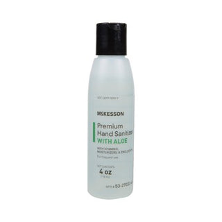 McKesson Premium - Hand Sanitizer with Aloe 4 oz. Ethyl Alcohol Gel Bottle - 53-27032-4