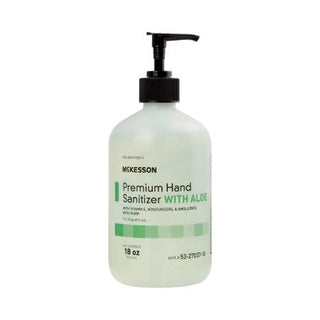 McKesson Premium - Hand Sanitizer with Aloe 18 oz. Ethyl Alcohol Gel Pump Bottle - 53-27037-18