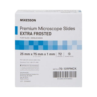 McKesson - Microscope Slide 25 X 75 X 1 mm Extra-Frosted End - 70-109PMCK