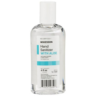 McKesson - Hand Sanitizer with Aloe 4 oz. Ethyl Alcohol Gel Bottle - 16-1068