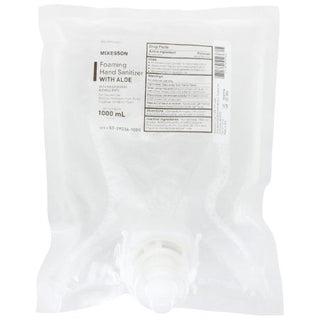 McKesson - Hand Sanitizer with Aloe 1,000 mL Ethyl Alcohol Foaming Dispenser Refill Bag - 53-29036-1000