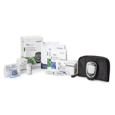 McKesson TRUE METRIX - Blood Glucose Meter 4 Second Results Stores Up To 500 Results with Date and Time Auto Coding - 06-RE4051-43